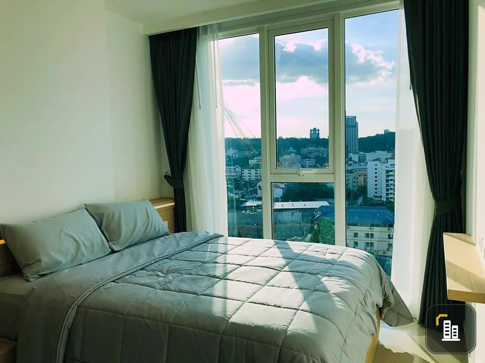 For rent, City Garden Tower, Pattaya, corner room, new room, beautiful decoration, fully furnished, do not miss it. Urgent.