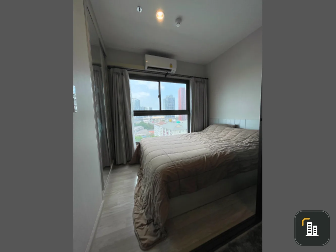 For sale, for rent!! Condo The Privacy Rama 9, 10th floor, city view, beautiful room, fully furnished, ready to move in, don't miss it!!