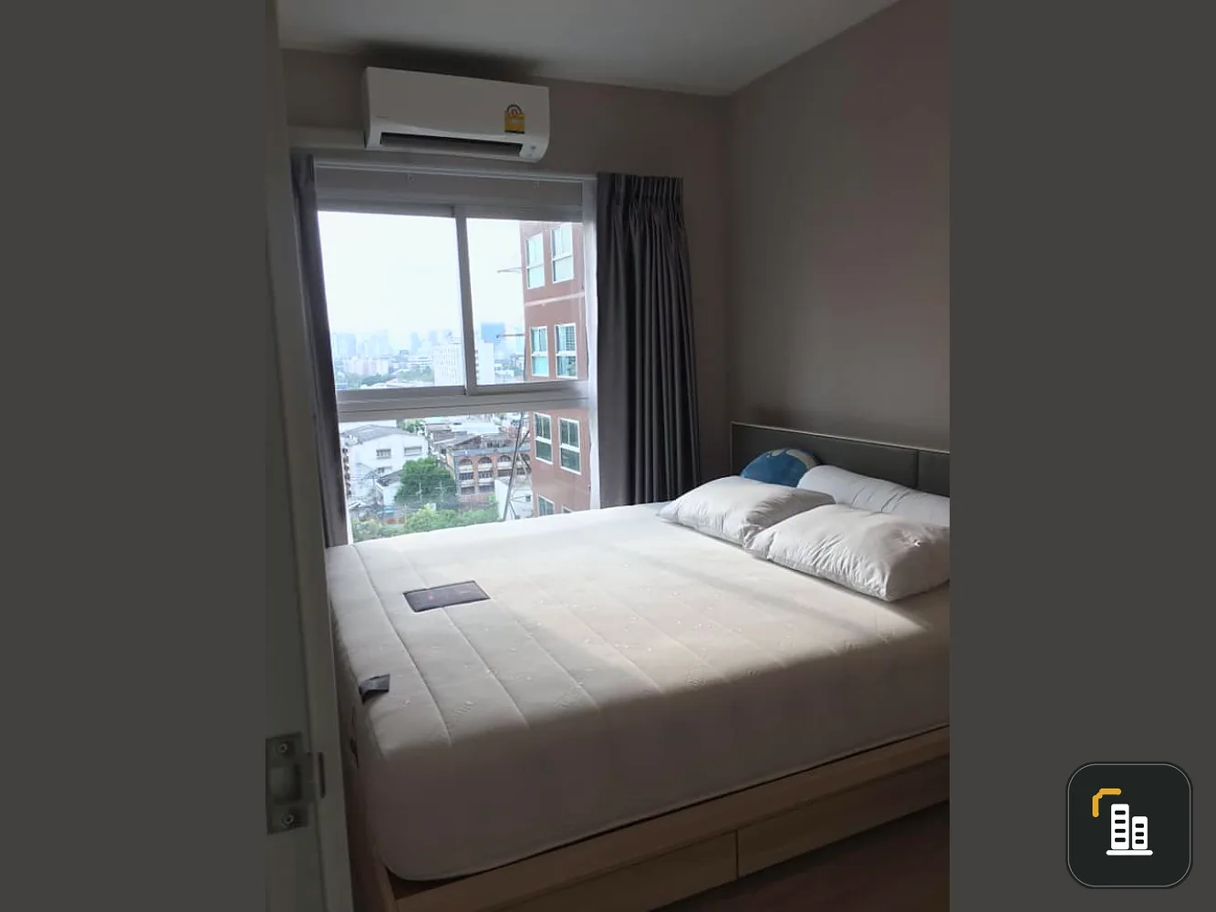 Urgent sale, Plum Condo Ramkhamhaeng Station, 1 bedroom, 1 bathroom, city view, fully furnished. You can finish here.