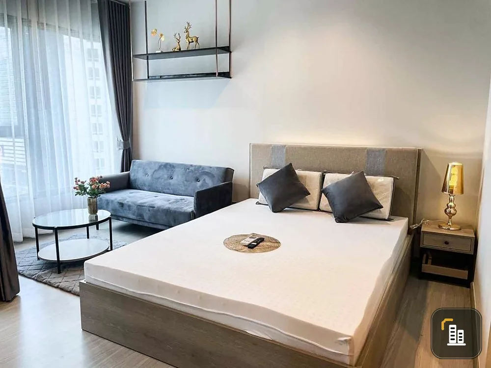 For rent!! Condo Life Asoke-Rama 9, 16th floor, Building A, fully furnished, ready to move in, don't miss it!!