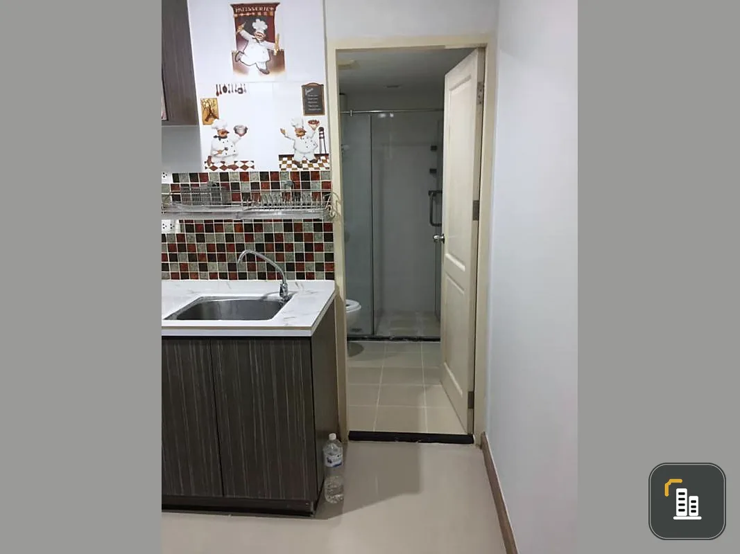 Condo for sale, Den Vibhavadi, beautiful room, very good view, 7th floor, 2 bedrooms, ready to move in. Hurry up.