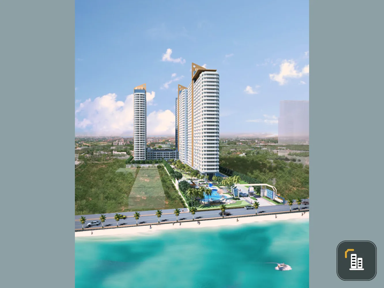 Condo for rent, Lumpini Park Beach, Jomtien, high floor, sea view, fully furnished, ready to move in, don't wait, hurry!