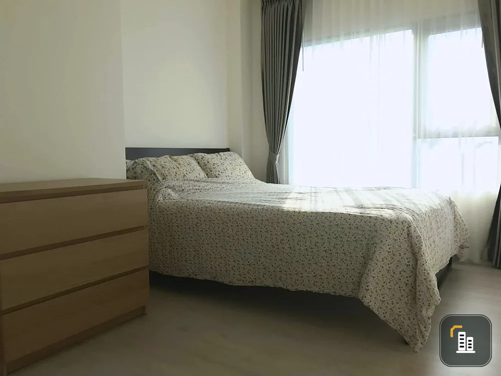 For rent Aspire Sathorn-Thapra Private corner room Good view, see beautiful temple Getting this room is very good. Hurry up to reserve the band.