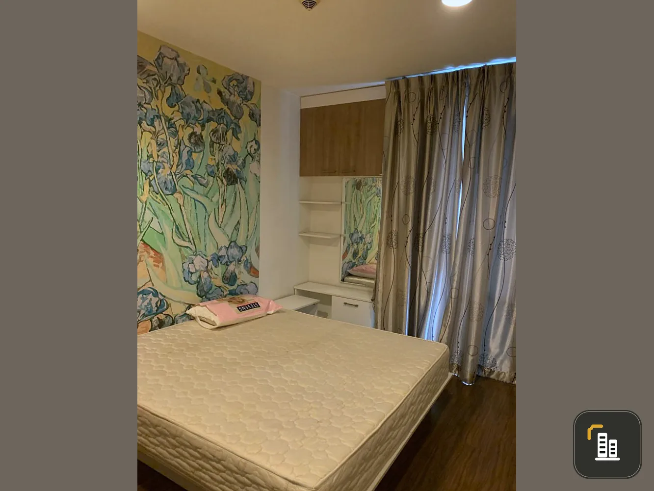 For rent The Iris Rama 9-Srinakarin. With built-in furniture, convenient transportation, don't miss it