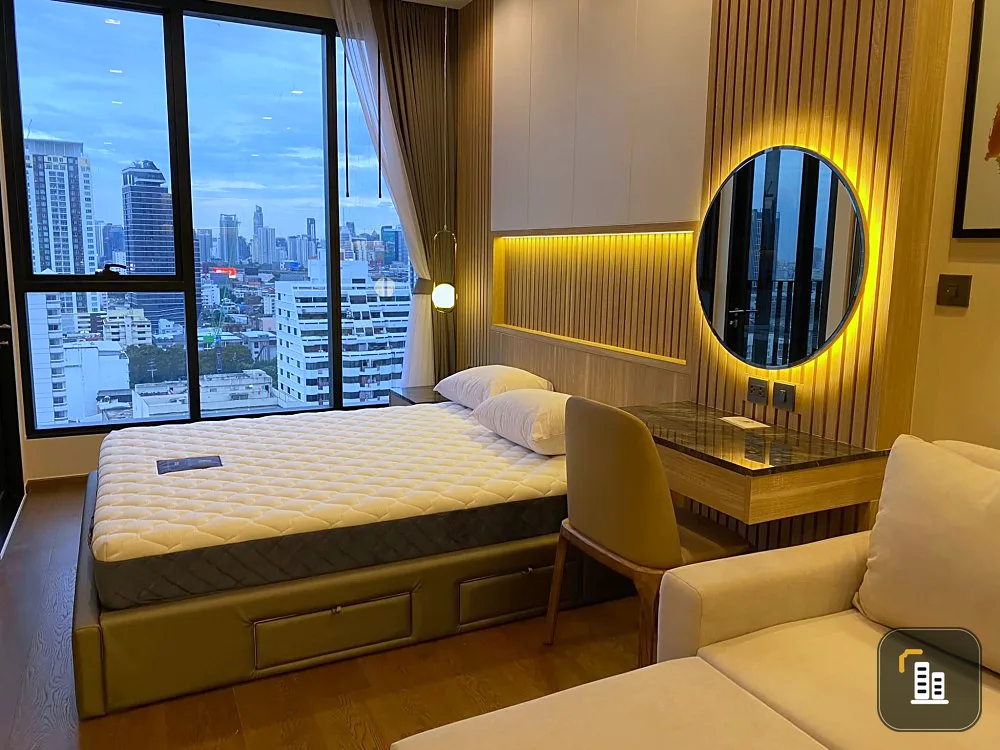 Condo for rent, Ideo Q Victory, studio room, 29 sq.m., 20th floor, beautiful decoration, fully furnished. ready to move in