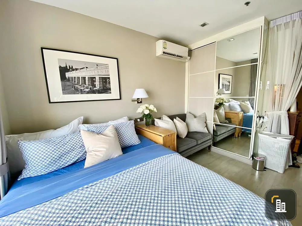 Condo for rent, Ideo Mobi Sukhumvit, Studio 1 bath, clear view, south, fully furnished, can move in. Urgent.