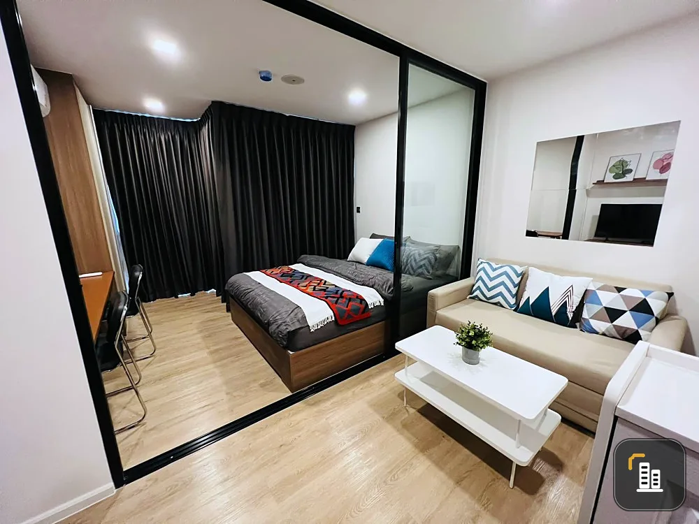 Sell / rent Cave Town Shift Condo, Building B, 8th floor, beautiful room, ready to move in for students Hurry up to reserve before it's gone!