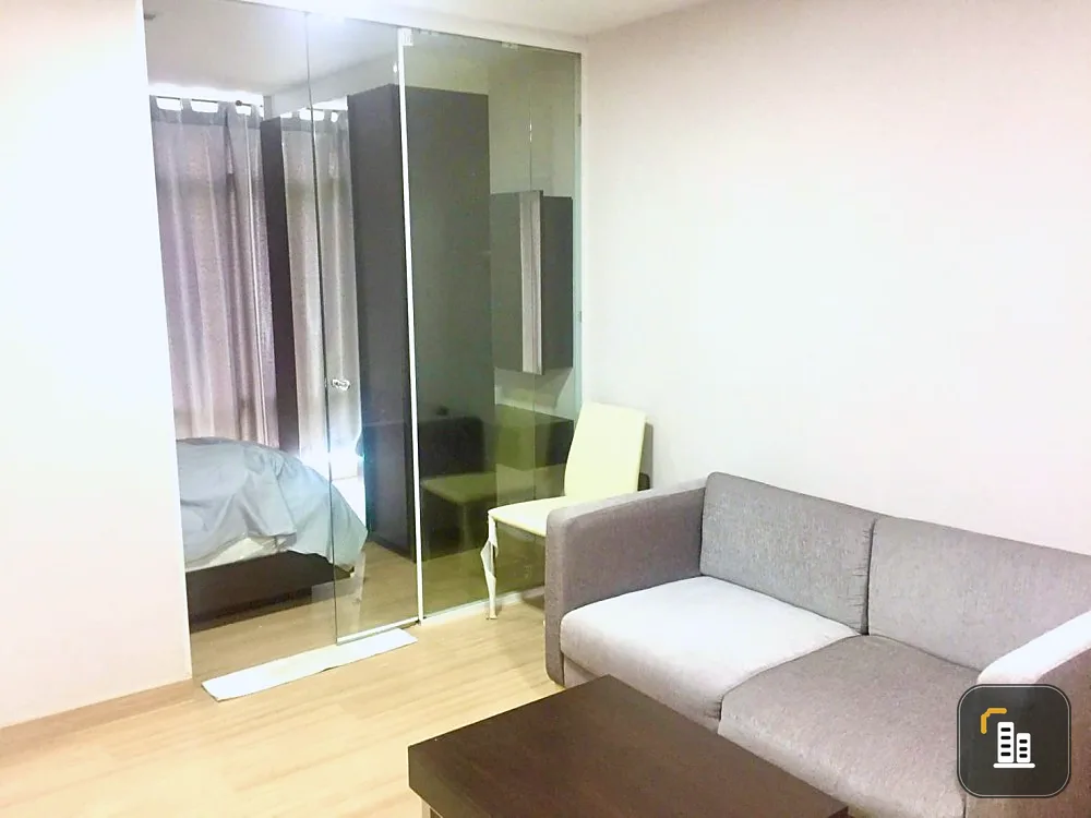 Condo for sale, Lugano Ladprao 18, 1 bathroom, 1 bedroom, furniture is ready to move in. Don't wait, hurry to reserve.