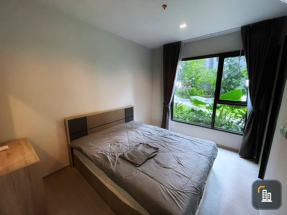 Condo for rent Life Asoke-Rama 9, beautiful room, fully furnished, good position, north side, garden view, good like this, move on.