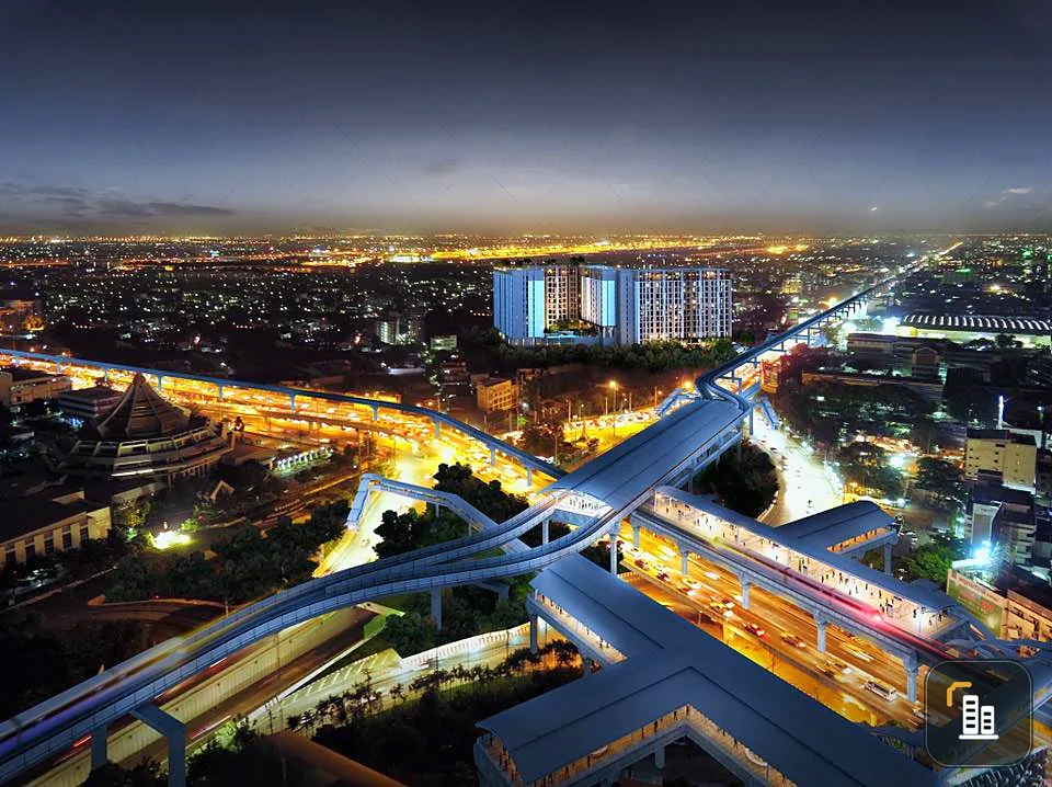 Sale down payment, cheaper than the project !! KNIGHTSBRIDGE Phaholyothin Interchange with the city view on the 9th floor.
