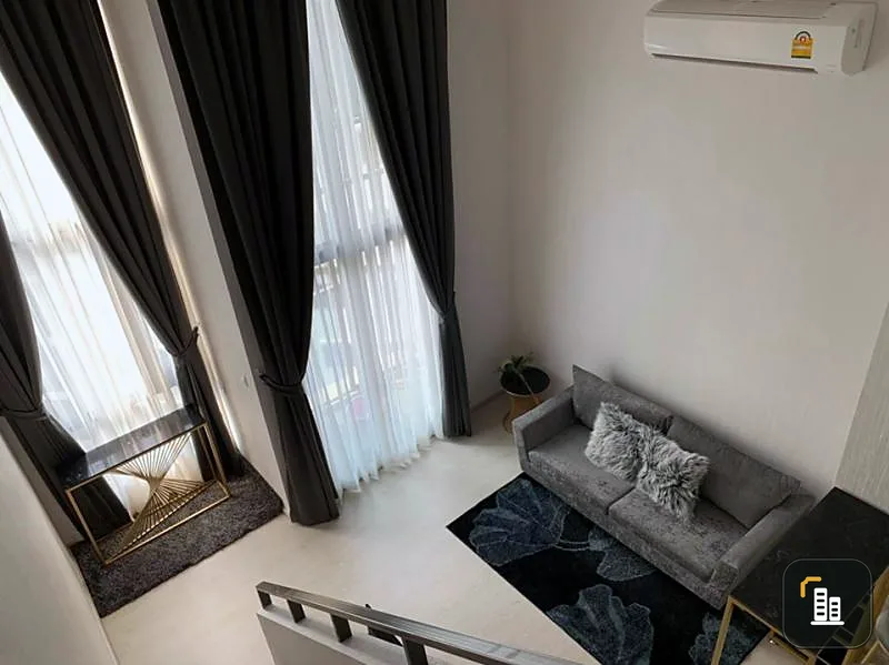 For rent Knightsbridge Phahon Interchange, new room, duplex room, fully furnished, beautiful view, hurry up, don't wait