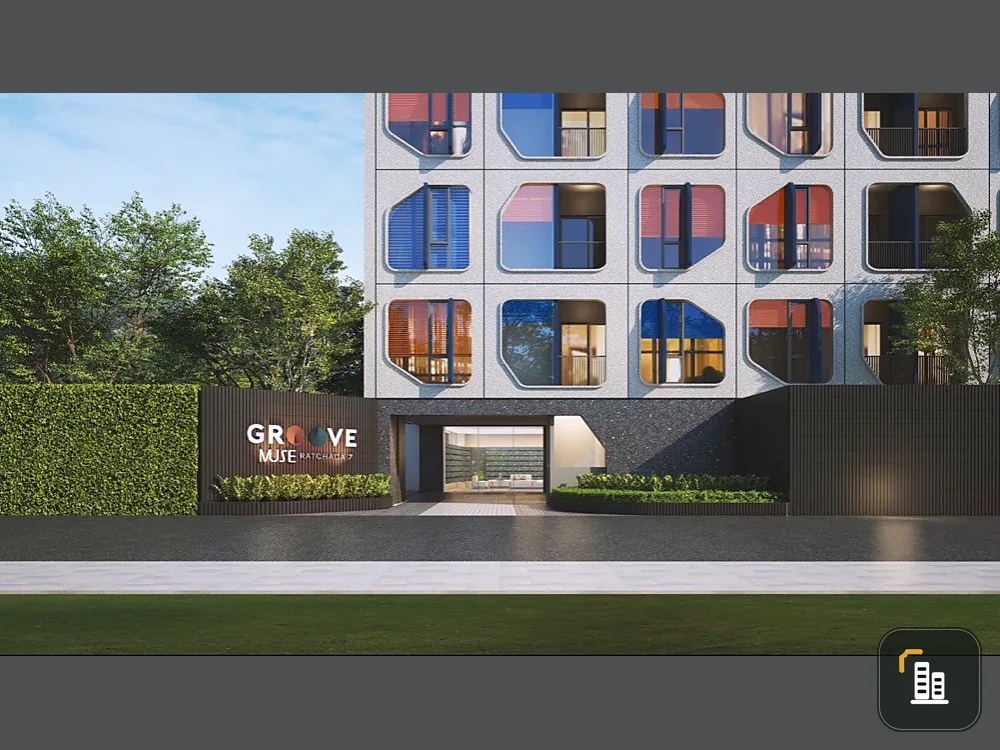 Sale down payment!! Condo Groove Muse Ratchada 7 Condo meets the lifestyle of the new generation, hurry and book now!!