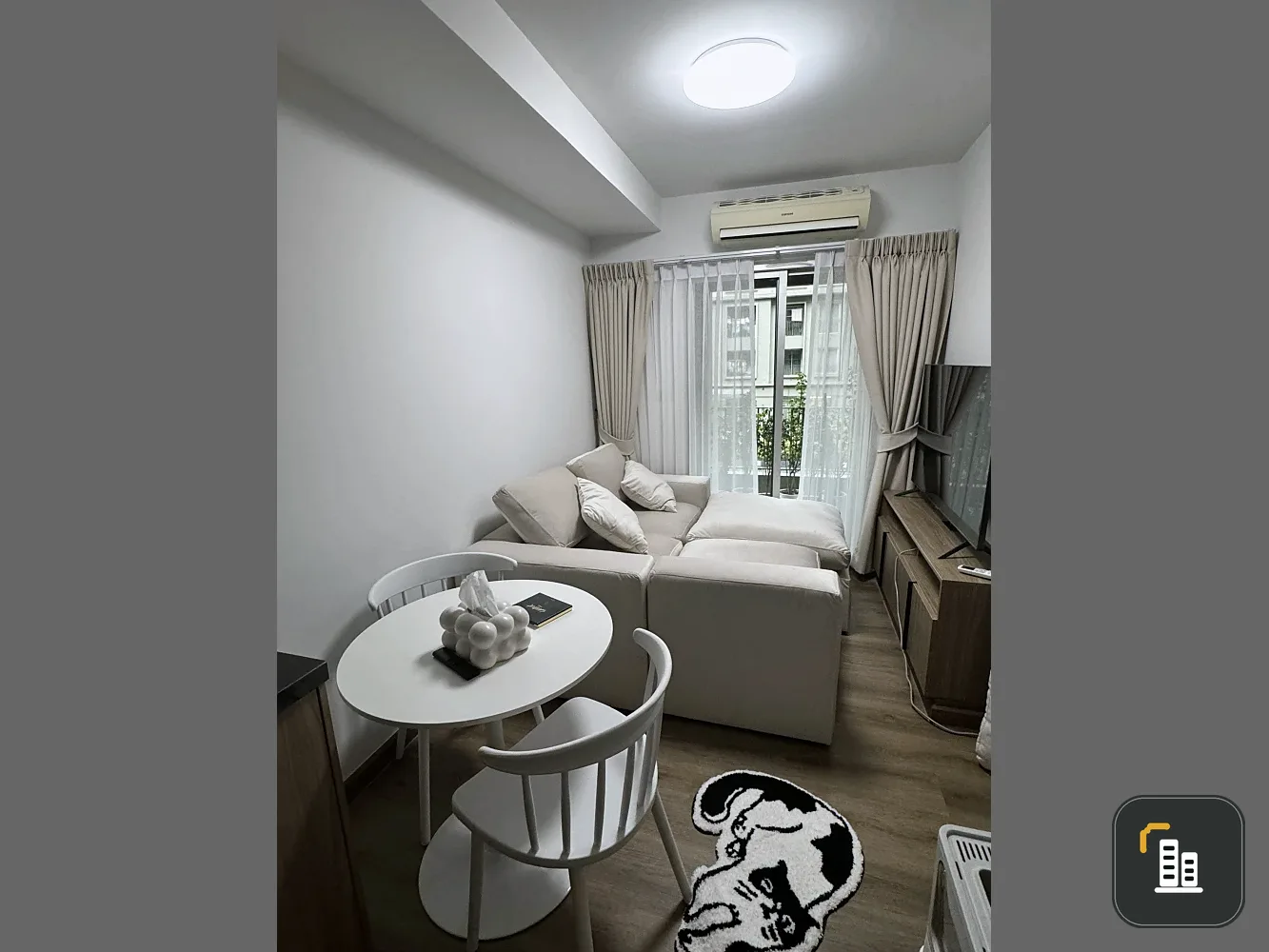 For rent, Chapter One, The Campus Kaset, 2nd floor, garden view, beautiful room, livable, book now, don't miss it.