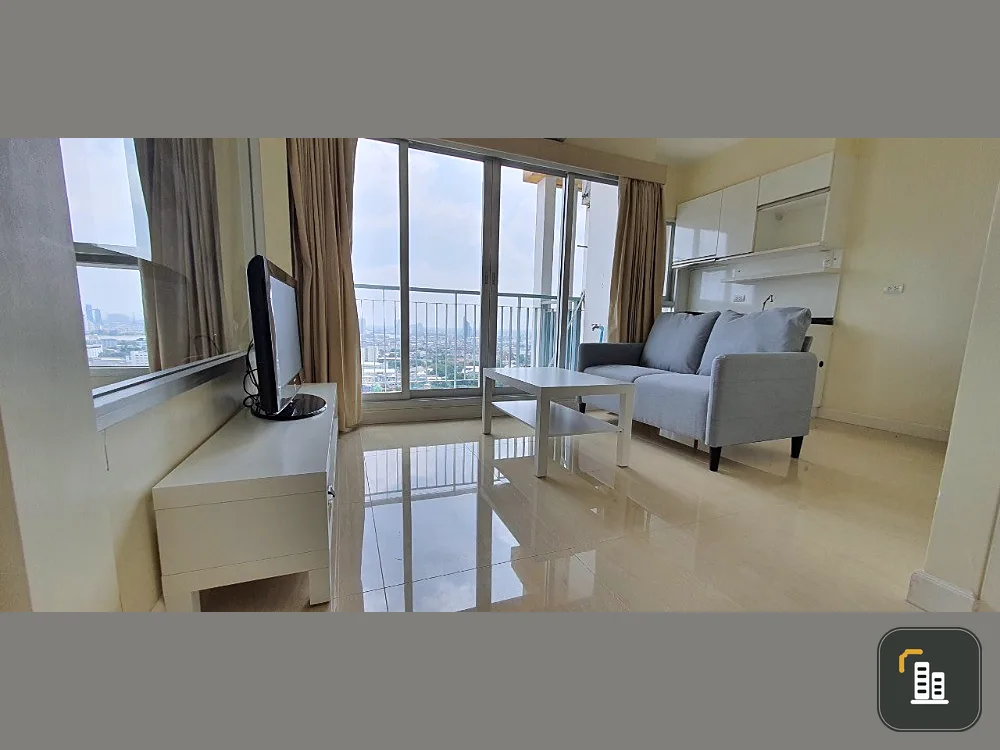 For Sale The Parkland Taksin - Tha Phra, 27th floor, south facing, good wind, beautiful view, book now, don't miss it.