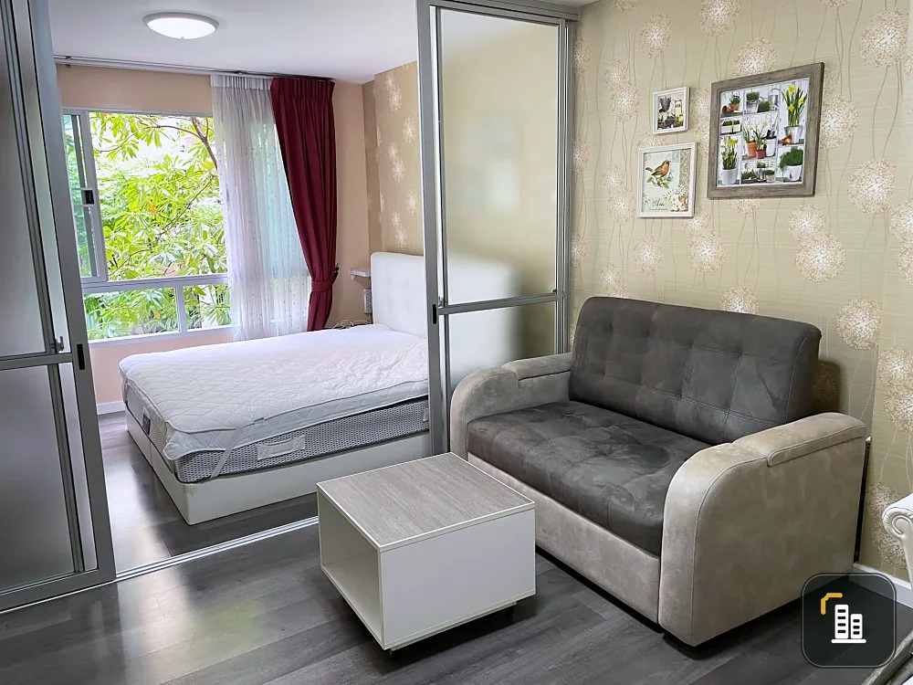 For Sale D Condo Campus Rangsit Phase 1 Garden View Room in very good condition with full furniture Book it and you won't regret it.