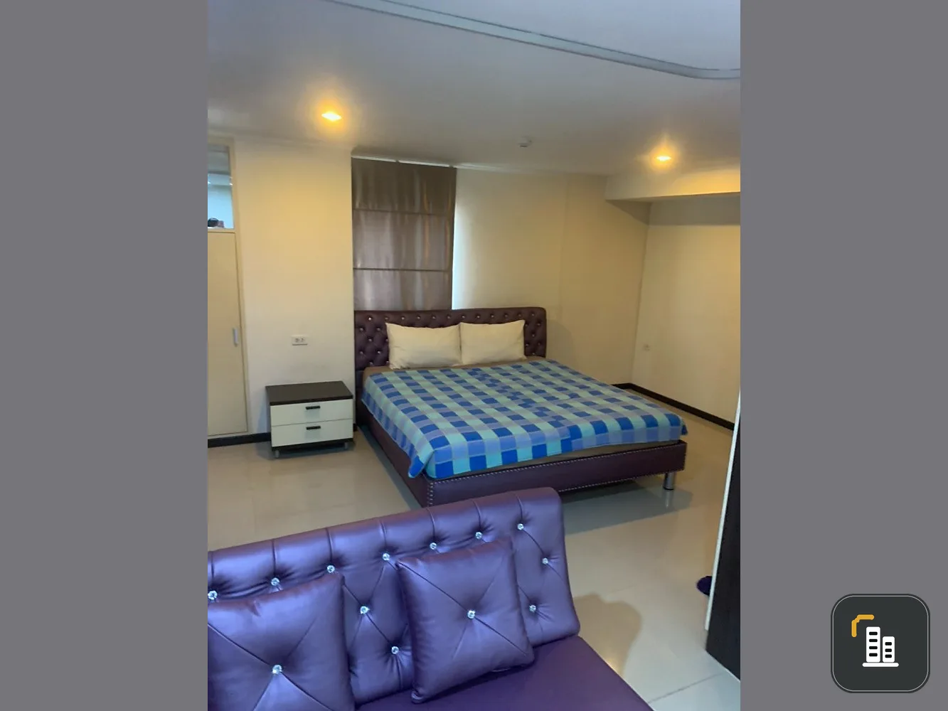 For sale, Lumpini Ville, Cultural Center, 3rd floor, Building E2, corner room, beautiful room, good corner, beautiful view, book now, hurry up