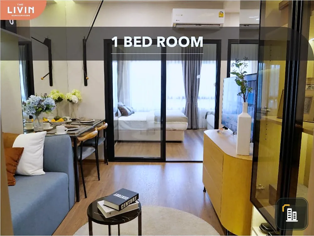 Sale down payment!! Condo The Living Ramkhamhaeng, 9th floor, special price, lots of free gifts, can't miss it!!