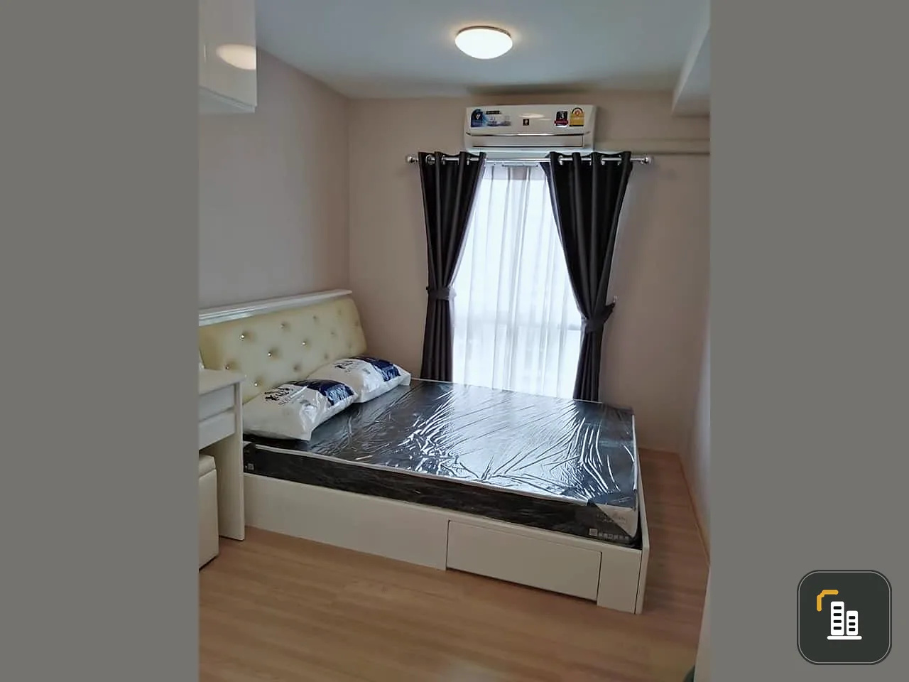 For sale, for rent!! Plum Condo Chaengwattana Station, 7th floor, Building B, Phase 1, furnished room, ready to move in, hurry to book now!!