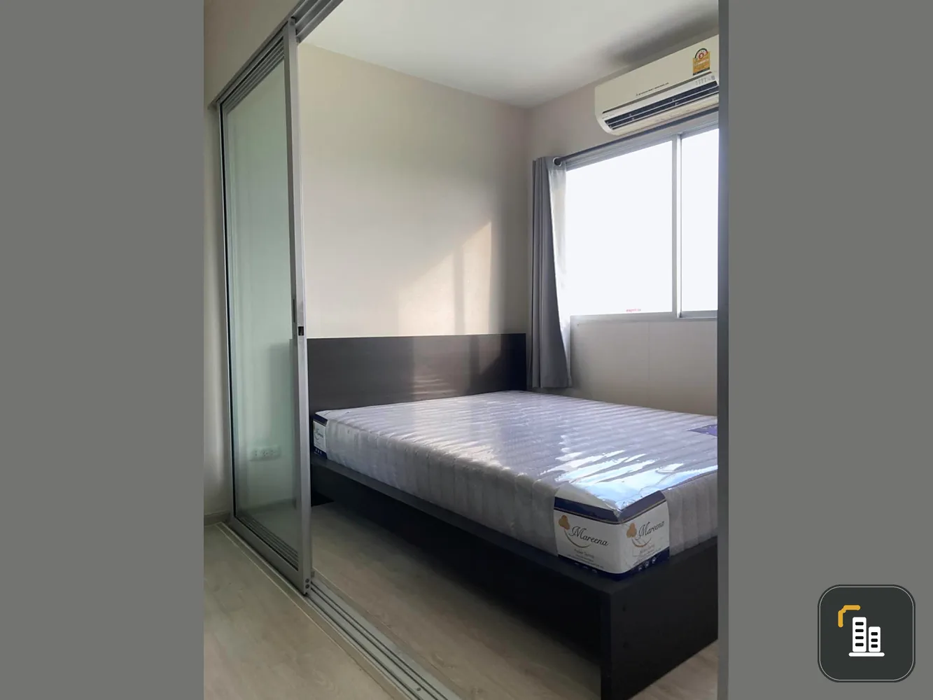 For rent, Plum Condo Park Rangsit, Phase 2, corner room, very private Plus the most beautiful view Can't reserve now. Hurry up.