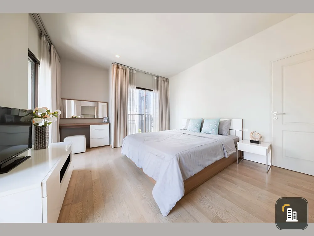 Condo for rent, Noble Refine, corner room, city view, fully furnished, can move in, near BTS, near shopping malls