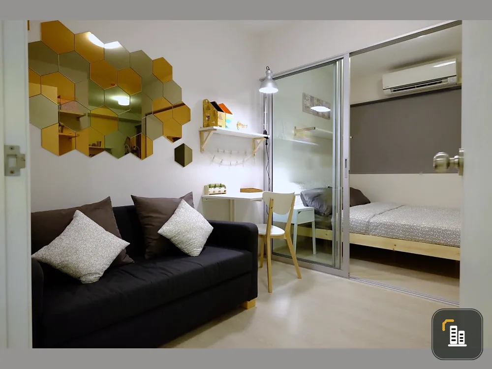 For rent Plum Condo Park Rangsit Phase 2 corner room, premium decoration. Whoever gets the best, hurry up to reserve.