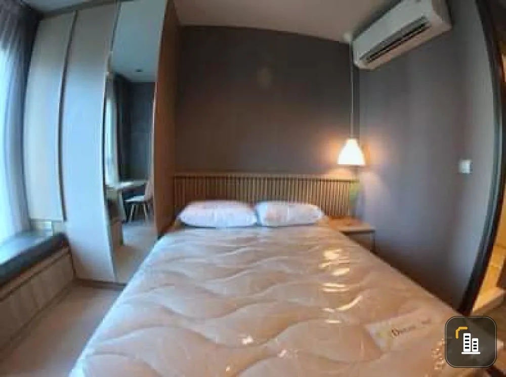 For rent, Life Asoke-Rama 9, studio room, decorated, very livable, everything is complete, just drag your bags in, hurry to reserve