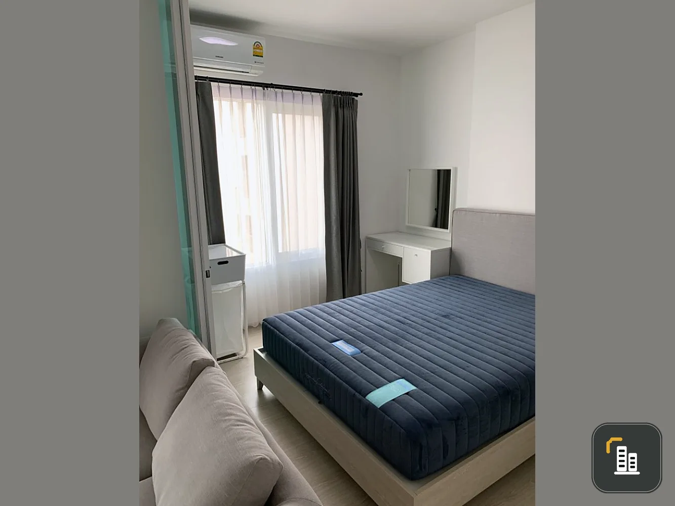 For rent Chapter One Eco Ratchada-Huay Kwang, near MRT Huai Khwang, fully furnished, don't wait.