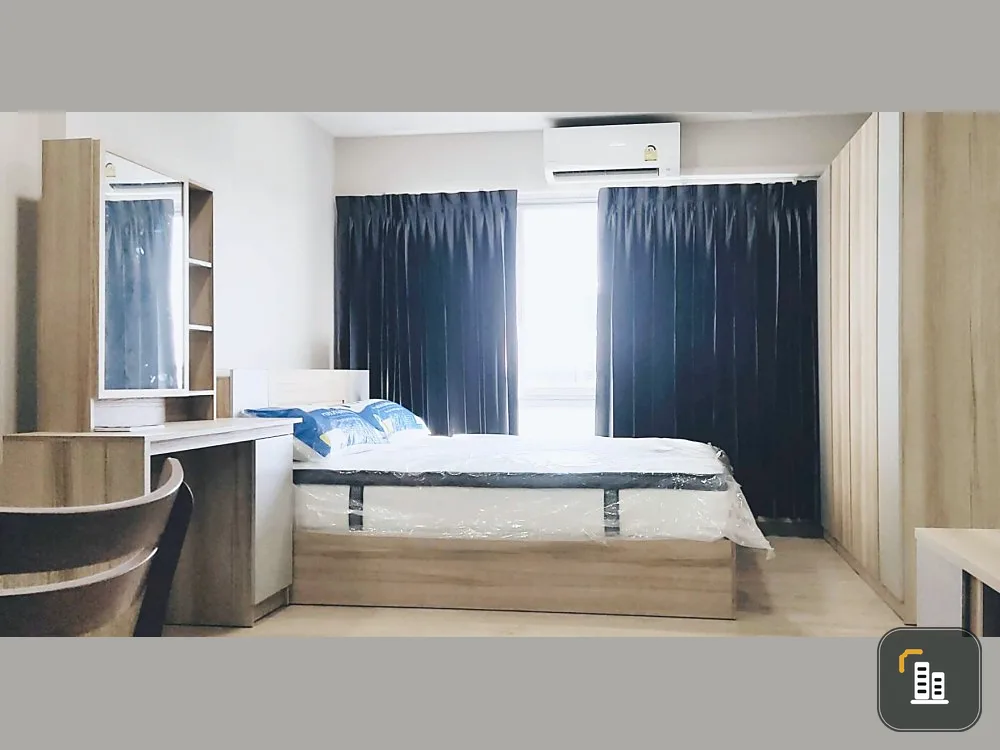 For rent, BE Condo Phahon Yothin, 6th floor, has a view of Bangkok University. with complete set of electrical appliances Book and you won't be disapp