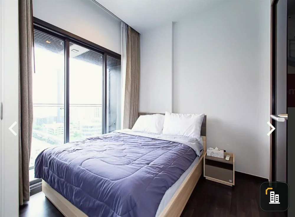 Condo for rent, The Line Asoke Ratchada, high floor, city view, fully furnished, ready to move in.