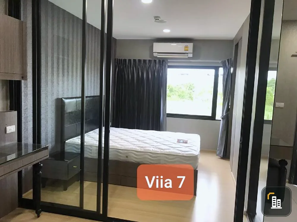 For rent, Via 7 Bangna by Apasiri, ready to move in, convenient to travel, don't wait.