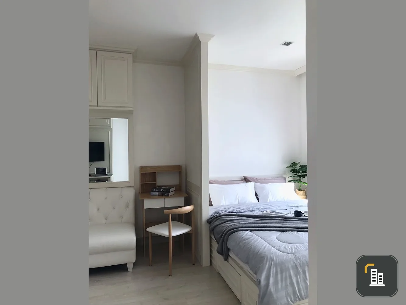 For rent!! Ideo Mobi Sukhumvit Condo, 19th floor, very beautiful room decoration. Fully furnished, ready to move in, don't miss it!!