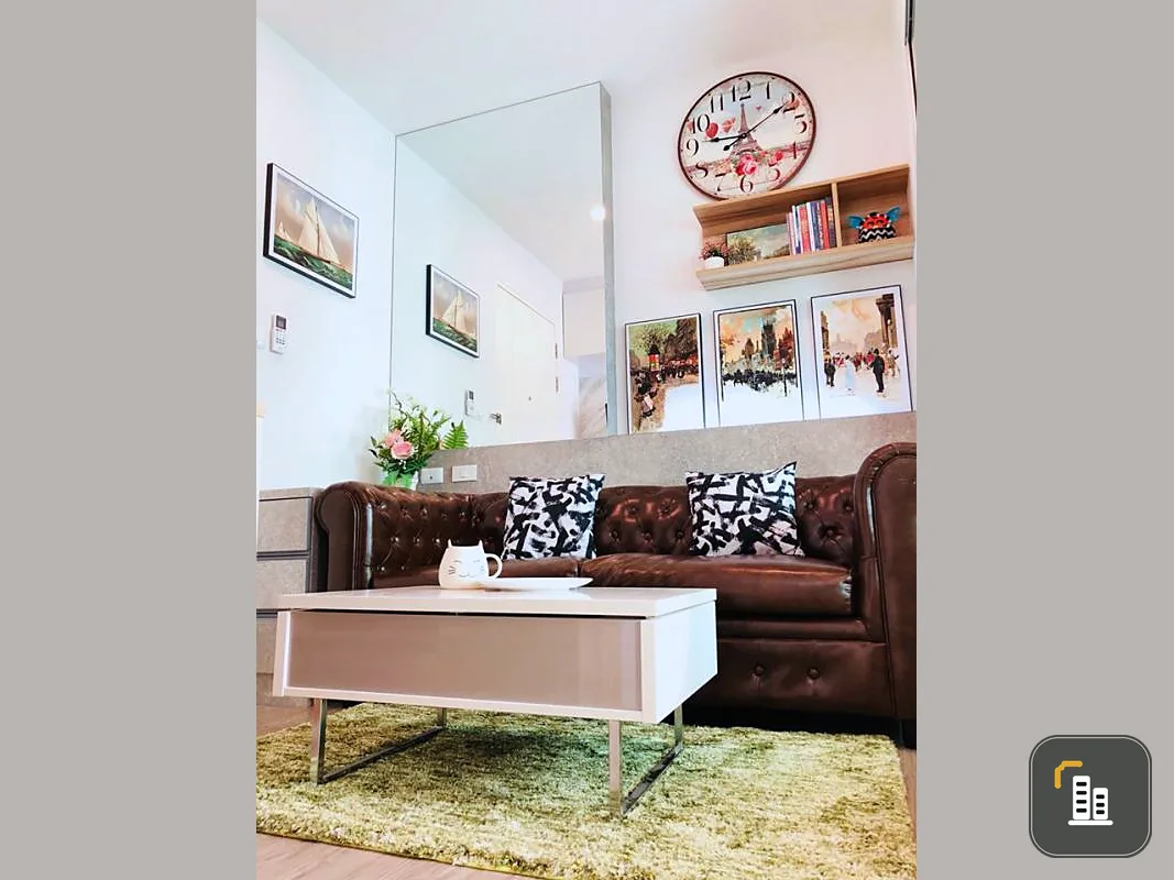 Beautiful room for rent at Happy Condo, Don Mueang, 1 bedroom, 7th floor, fully furnished, ready to move in.