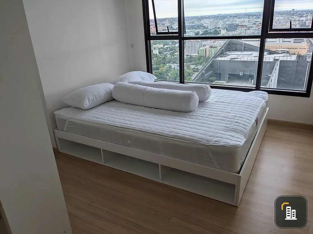 Condo for rent, The Base Rama 9 - Ramkhamhaeng, high floor, corner room, clear view, fully furnished, complete electrical appliances