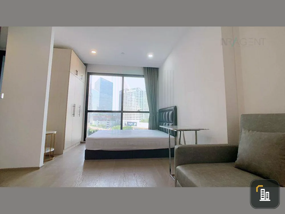 For rent Ashton Chula-Silom, STUDIO room, 10th floor, clear view, comes at a great price. all in one place You shouldn't miss it.