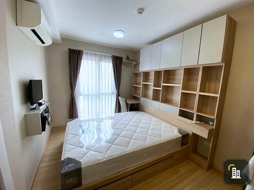 Sell/Rent Plum Condo Chaengwattana Station, Phase 2, corner room, panoramic view, can't see other rooms, quiet, hurry to reserve