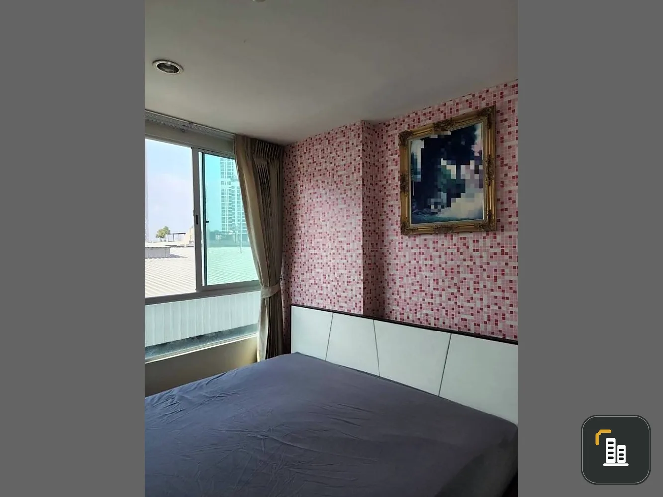 Urgent Sale Condo Levo Ladprao 18 rooms ready to move in Wallpaper in the whole room, everything is complete, bring your bag.