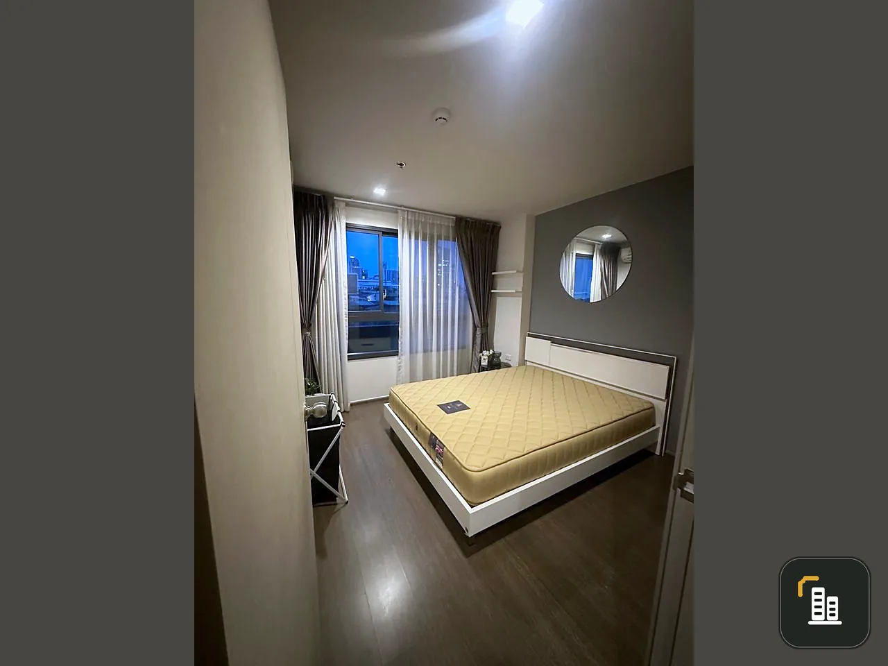 Condo for rent, Ideo Sukhumvit 93, south, winds through all the time, fully furnished, ready to move in, one bedroom room, book now