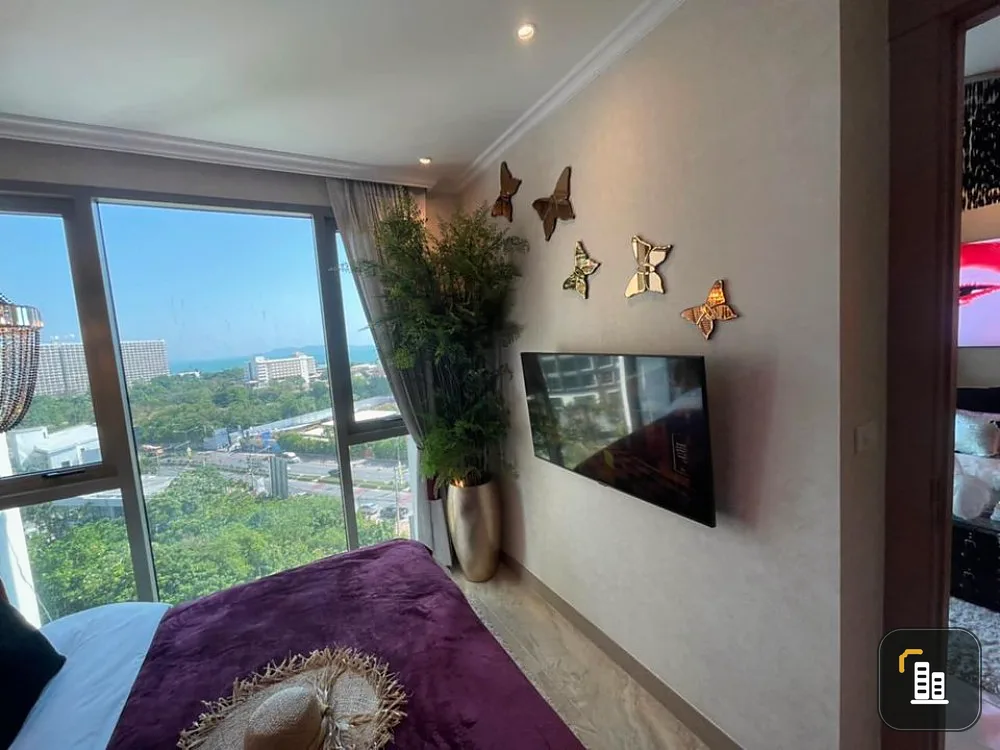 Condo for sale, The Riviera Ocean Drive (Jomtien), 1 bedroom, 1 bathroom, sea view, fully furnished, ready to move in.