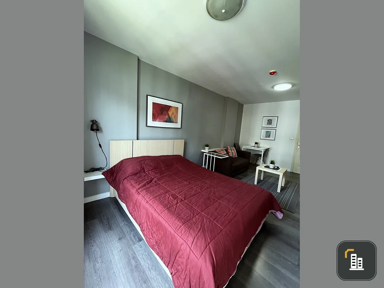 For rent!! D Condo Campus Resort, Abac Bangna, Abac, beautiful room, fully furnished, ready to move in, don't miss it!!