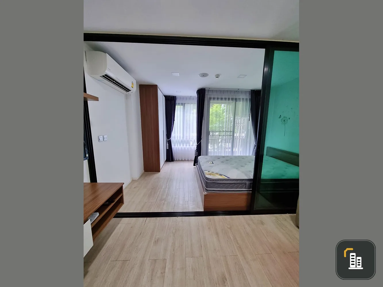 For rent or sale Atmoz Ladprao 71, well decorated room. The most beautiful wood furniture All in one room Move now, don't delay