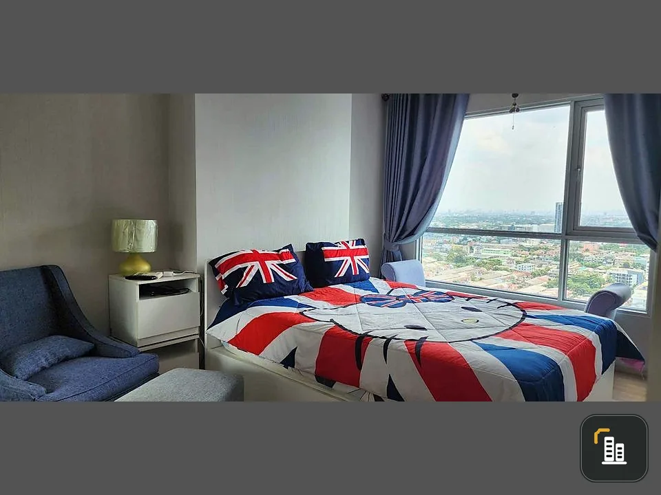 Condo for rent, Fuse Sense' Bangkae, corner room, not attached to anyone, 24th floor, view of The Mall Bangkae All in one place. Book now.