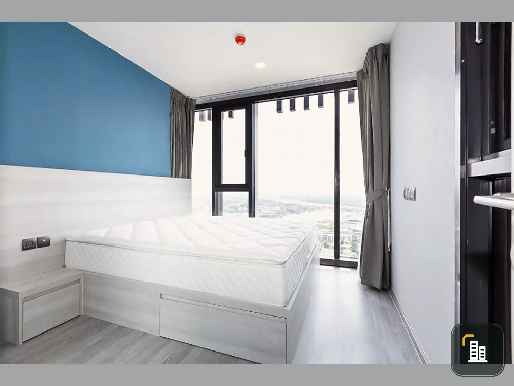 Condo for rent, The Line Sukhumvit 101, high floor, Bang Krachao river view. near BTS Punnawithi near BTS Bang Chak