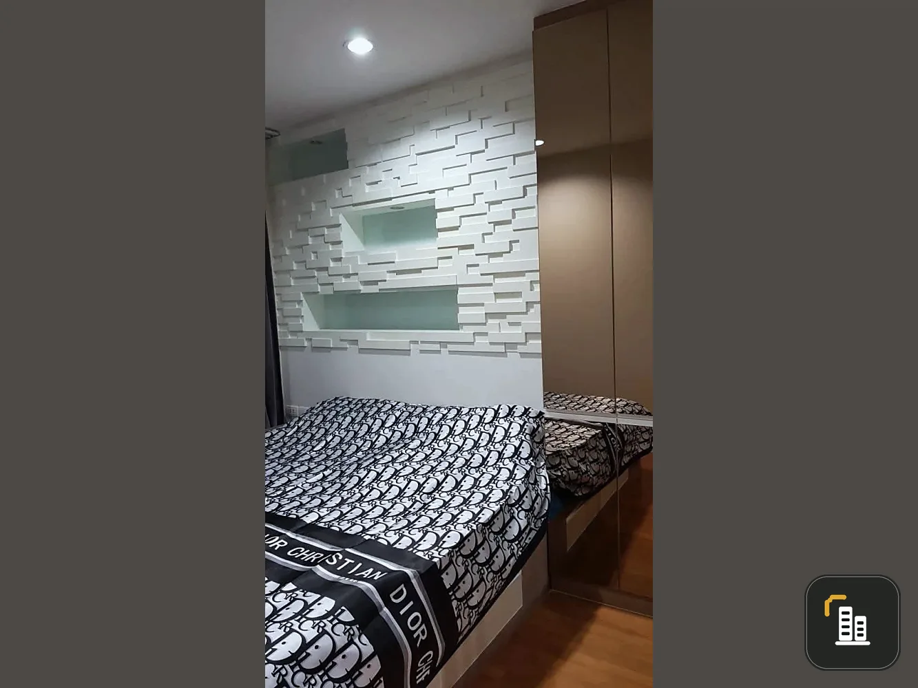For rent!! Condo Lumpini Park Rama 9-Ratchada, 21st floor, Building A, beautiful view, ready to move in. Don't miss it!!