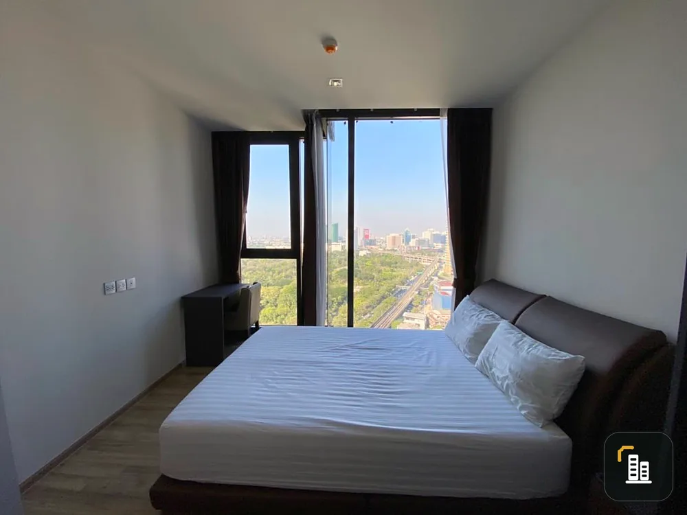 Sell/rent The Line Chatuchak-Mochit, 24th floor, has a great view, good atmosphere, complete with furniture and electrical appliances. Hurry up.