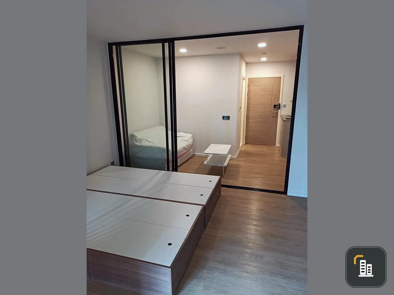 Kave Town Shif for rent, 7th floor, pool and garden view room of the project. Very beautiful. Book this room. Guarantee that you won't be disappointed