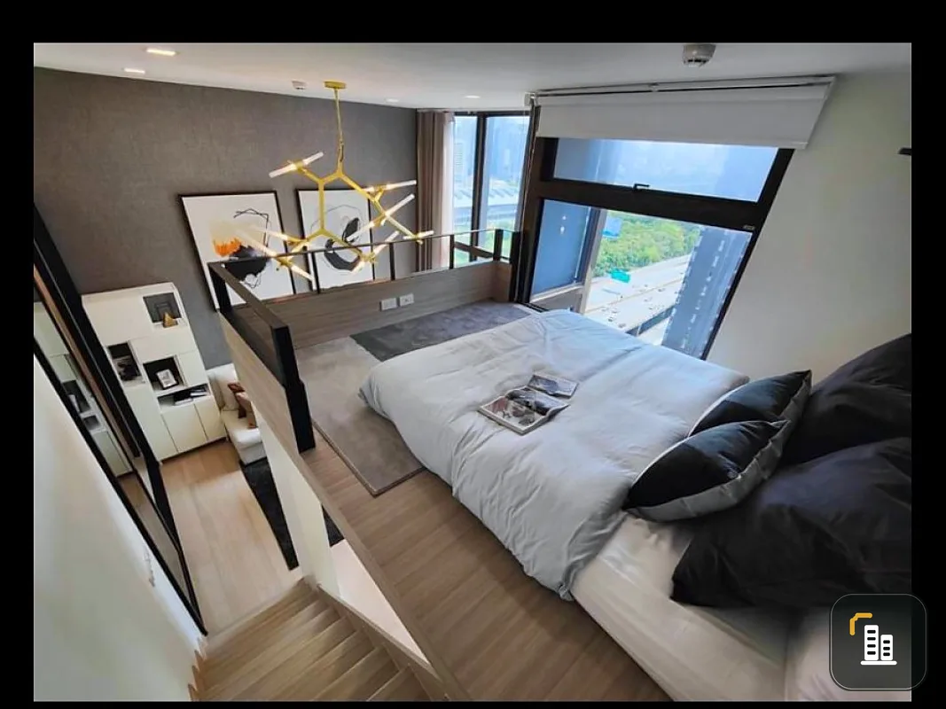 For rent!! Condo Chewathai Residence Asoke, 20th floor, expressway view, Duplex, fully furnished. Ready to move in immediately!!