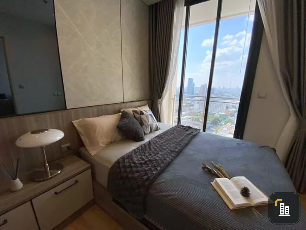 Condo for rent, The Line Phahon-Pradipat, high floor, complete electrical appliances, fully furnished, near the train, hurry up