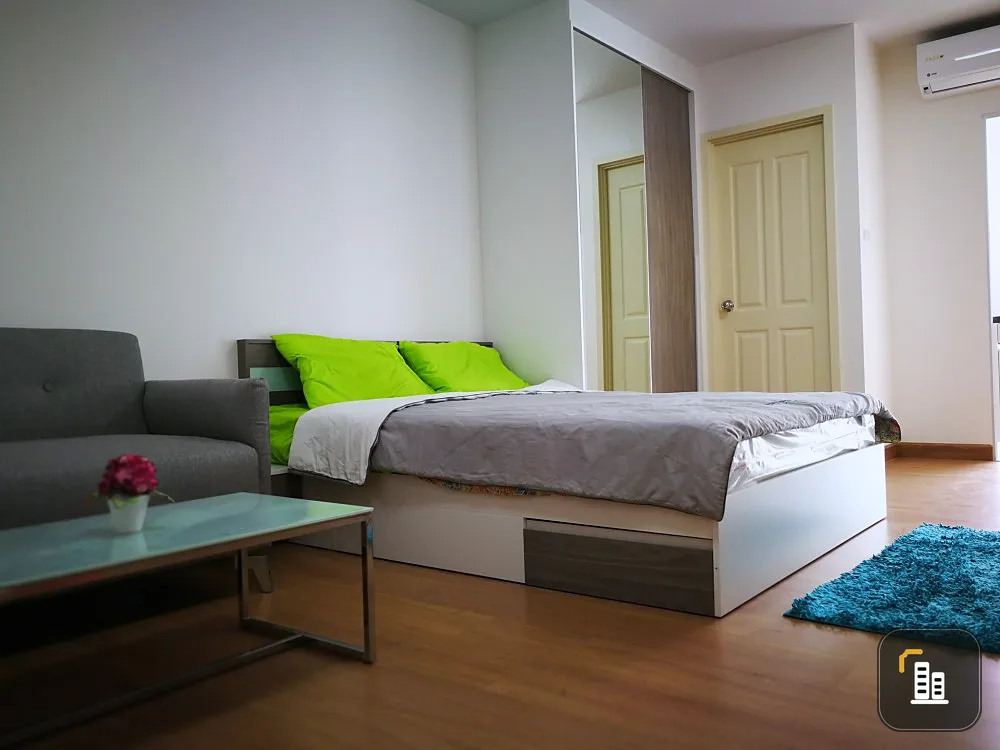 For rent Supalai City Resort Chaengwatthana, garden view, fully furnished, great price, I can tell you that you will not miss a lot.