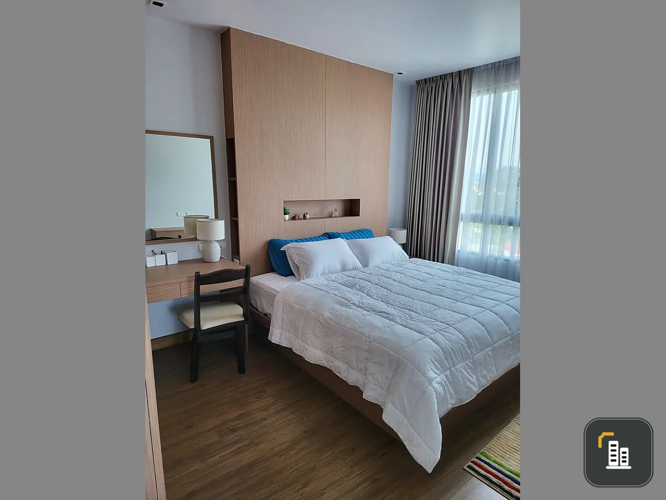 For rent, The Sky Condo, Sriracha, corner room, new size, ready to move in, hurry to reserve!!