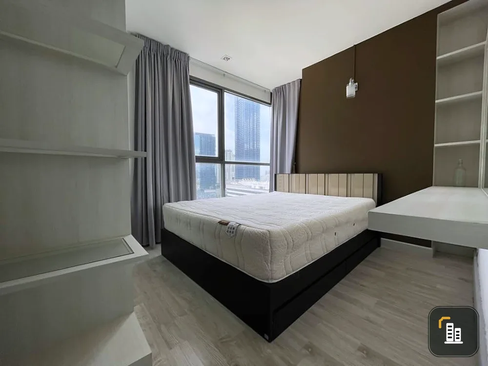 Condo for rent, Ideo Mobi Rama 9, high floor, fully furnished, ready to move in, near BTS, convenient transportation